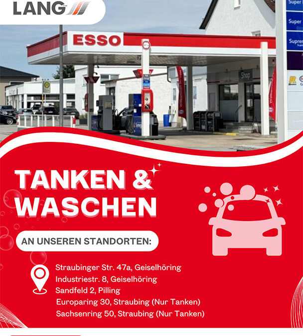 Tanken & Waschen an unseren Standorten
